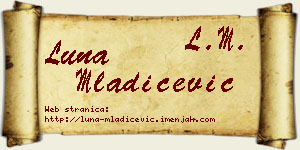 Luna Mladićević vizit kartica